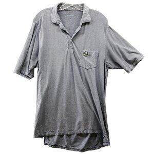B Draddy Golf Polo Shirt Mens M Blue White Striped‎ Short Sleeve Pima Cotton